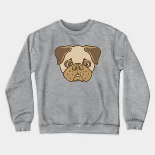 I LOVE PUGS  Cute Pug Pet Dog Lover - UnBlink Studio by Jackie Tahara Crewneck Sweatshirt